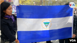 La Red Feminista del Estado Español por Nicaragua nació después de las protestas de 2018. [Foto: VOA/Júlia Riera]
