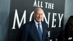 El actor Christopher Plummer en la Premiere de "All the Money in the World" en Beverly Hills, California. Diciembre 18, 2017.