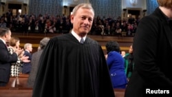 FILE - Chief Justice of the United States John Roberts at the State of the Union address at the Capitol, Feb. 7, 2023, in Washington. 