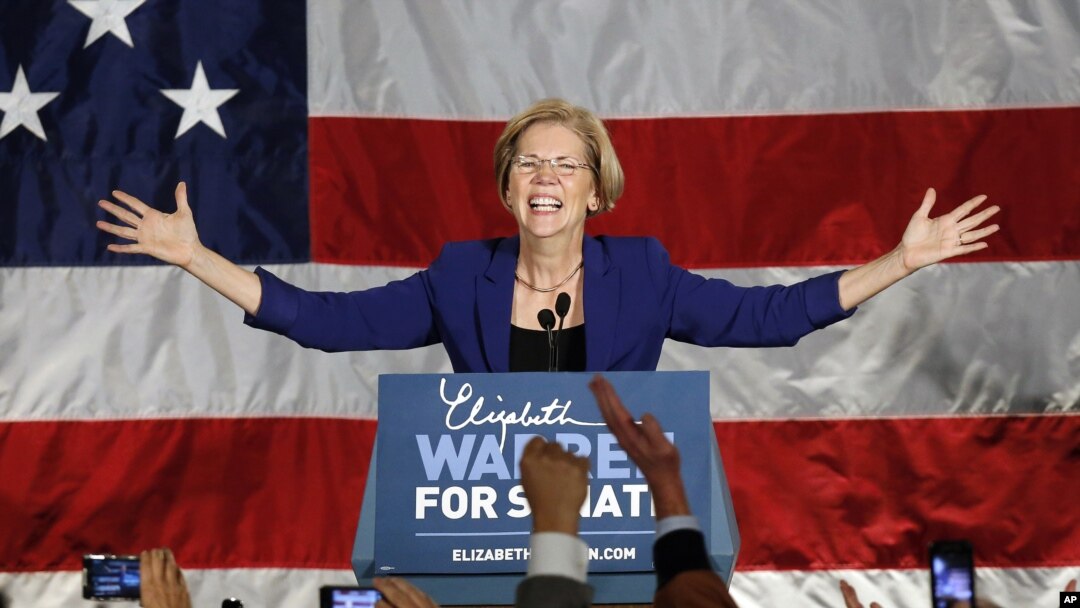 Tại Massachusetts, bà Elizabeth Warren thuộc đảng Dân chủ đã giành lại được ghế mà Thượng nghị sĩ Edward Kennedy từng nắm giữ