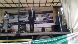 Doug Coltart Singing At Harare Election March