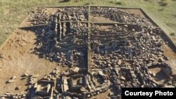 Ancient Mausoleum discovered in Kazakhstan.Photo copyright Viktor Novozhenov