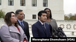 Jirayuth Latthivongskorn, a DACA recipient, gave a statement after the Supreme Court's DACA hearing.