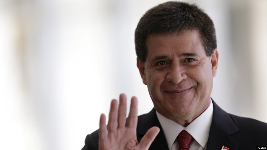 FILE - Presiden Paraguay Horacio Cartes