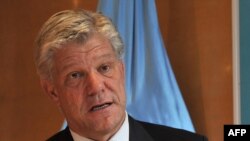 United Nations official Fabrizio Hochschild is interviewed by AFP in Bogota, Colombia on Feb. 24, 2016. 