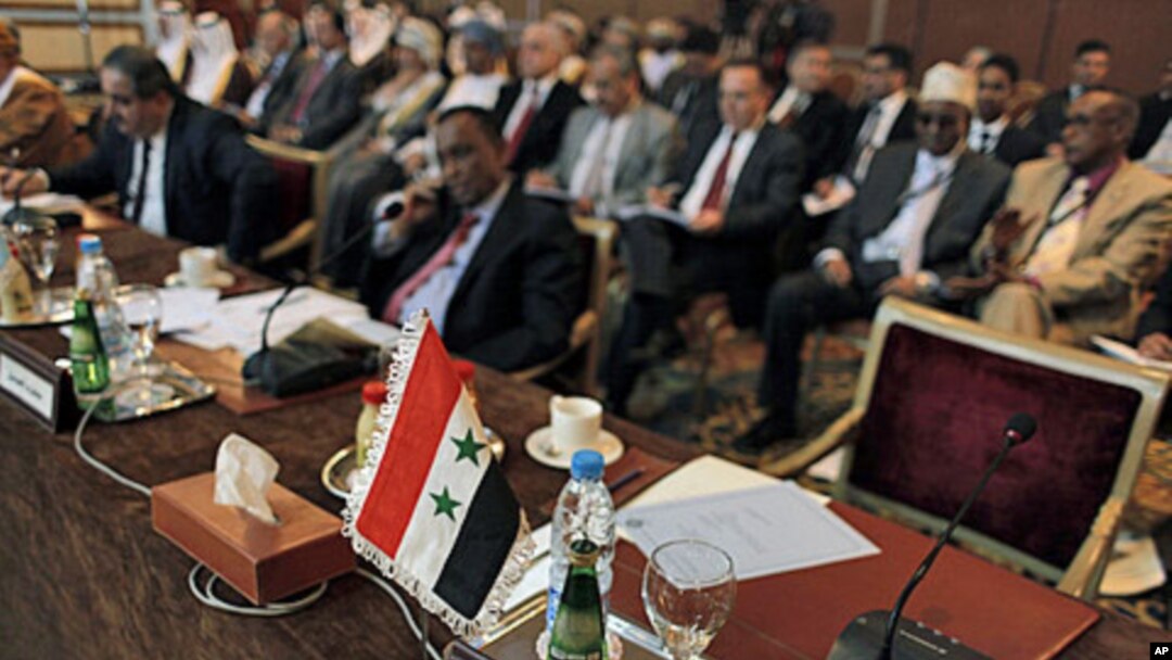 Arab Ligasi qarorgohi. Suriya o'rni bo'sh.