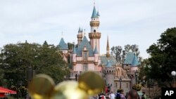 FILE - The Cindarella Castle is seen at Walt Disney World in Orlando.