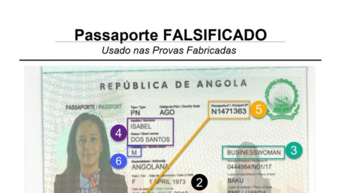 Isabel Dos Santos Acusa Pgr De Angola De Usar Passaporte Falso Para A Incriminar