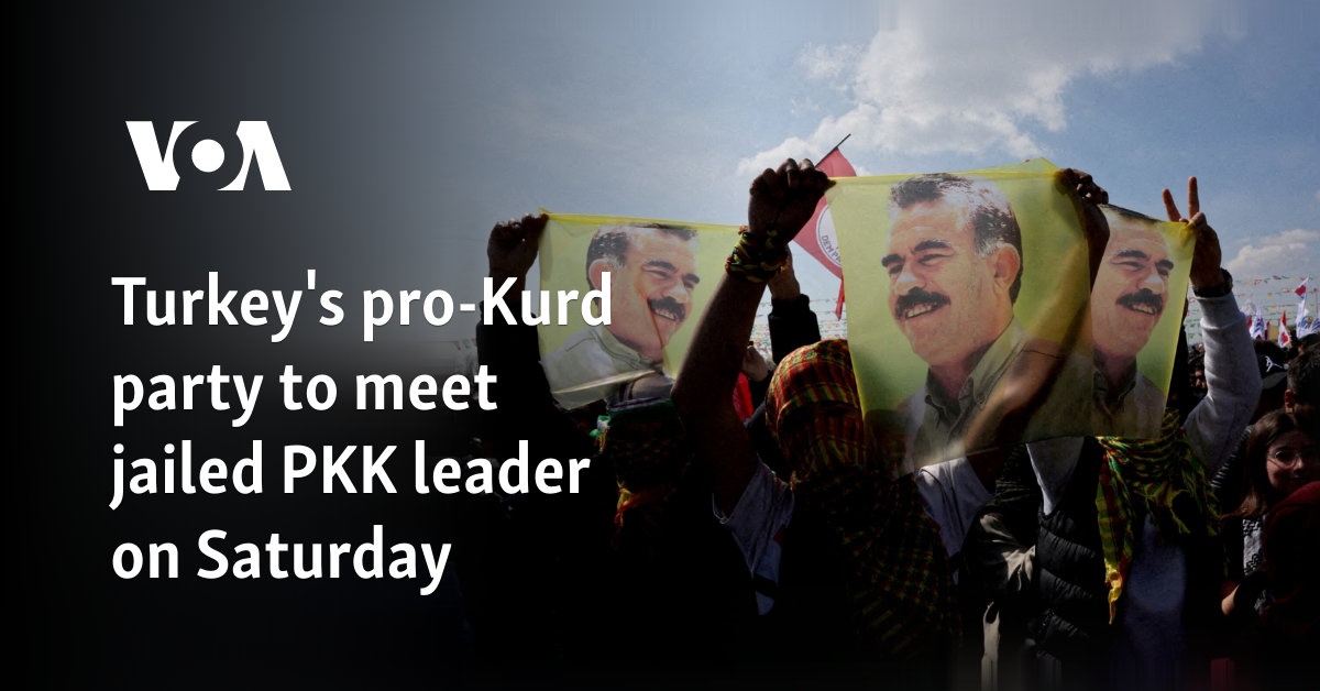 Turkey's pro-Kurd party to meet jailed PKK leader on Saturday