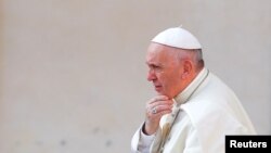 Le pape François au Vatican le 30 août 2017. (Reuters/ Tony Gentile)