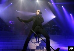 Cardinal Copia with Ghost performs during the A Pale Tour Named Death at the Coca-Cola Roxy, Nov. 30, 2018, in Atlanta.