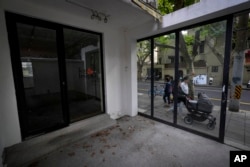 The shuttered Text&Image bookstore is seen in Shanghai, China, Oct. 9, 2024.