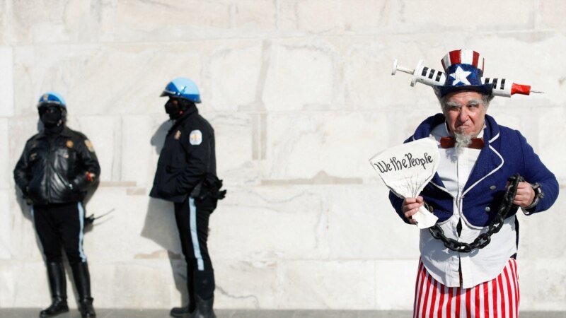 Ribuan Orang Berdemo di Washington D.C. Menentang Masker dan Mandat Vaksin