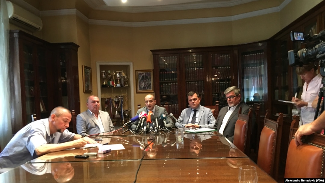 Advokati na konferenciji za novinare posle ubistva kolege Dragoslava Ognjanovića