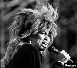FILE PHOTO: Tina Turner performs during her world tour 87 at the summer open air concert in Hamburg