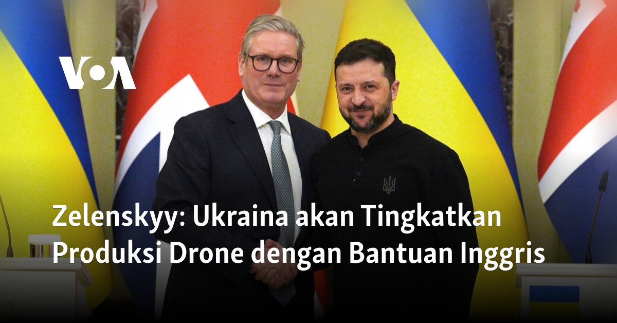 Ukraina akan Tingkatkan Produksi Drone dengan Bantuan Inggris