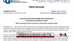 中国学生赴美读研兴趣下降