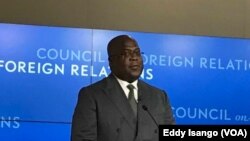 Félix Tshisekedi à Washington, le 4 avril 2019. (VOA/Eddy Isango)