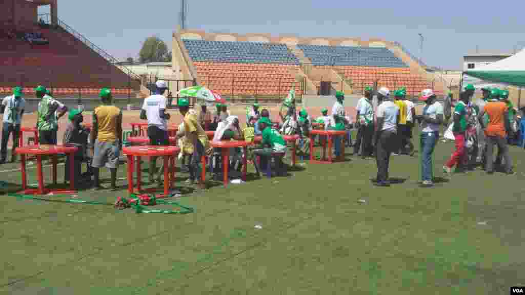 Shugaban Najeriya Goodluck Jonathan a Gombe, Fabrairu 2, 2015.