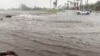 Una inundación en Palm Springs, California, provocada por las lluvias de la tormenta tropical Hilary el 20 de agosto de 2023.