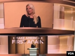 Pam Bondi, Florida attorney general, speaks to the Republican National Congress, in Cleveland, July 20, 2016.