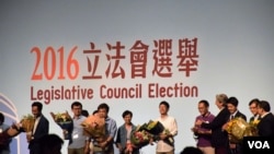 香港立法會選舉3名自決派候選人高票當選 (美國之音 湯惠芸拍攝)