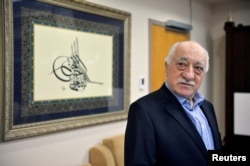 FILE - U.S.-based cleric Fethullah Gulen at his home in Saylorsburg, Pennsylvania, July 29, 2016.