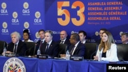 U.S. Secretary of State Blinken and OAS Secretary General Almagro deliver remarks in Washington