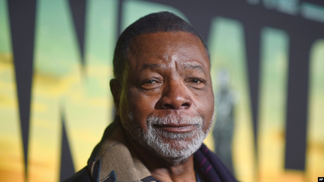 FILE - Carl Weathers arrives at a special screening for "The Mandalorian" on Feb. 28, 2023, at the Roosevelt Hotel in Los Angeles. Weathers, a former NFL linebacker who became a Hollywood action movie and comedy star, died Feb. 1, 2024, at age 76.