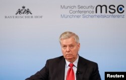 U.S Senator Lindsey Graham attends the 53rd Munich Security Conference in Munich, Germany, Feb. 19, 2017.