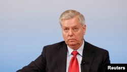 Le sénateur Lindsey Graham participe à a Conférence de sécurité de Munich en Allemagne, le 19 février 2017. 