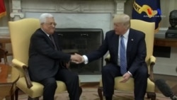 Trump Beyaz Saray’da Abbas ile Görüştü