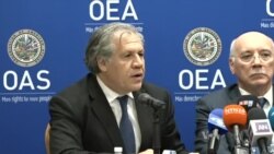 Conferencia de prensa desde la OEA