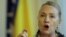 US Secretary of State Hillary Rodham Clinton gestures as she addresses journalists after meeting with the High Representative for EU Foreign Policy Catherine Ashton in Sarajevo, Bosnia, Oct. 30, 2012.