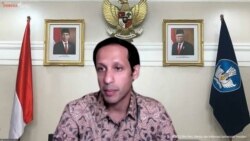 Mendikbudristek Nadiem Makarim menyatakan dampak buruk dari penundaan sekolah tatap muka dapat berdampak permanen bagi anak-anak (VOA)