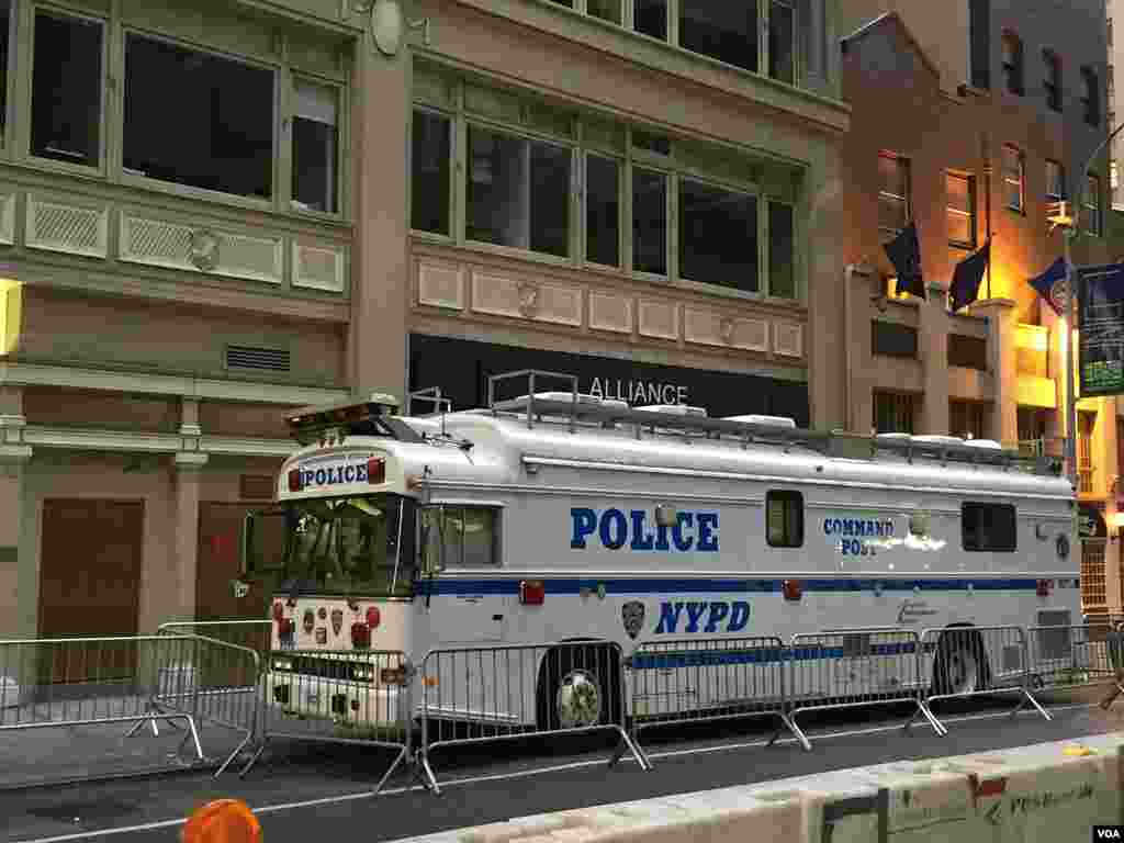 یکی از خودروهای پشتیبانی پلیس نیویورک