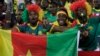 Cameroon's supporters chant ahead of the African Cup of Nations Group A soccer match between Cameroon and Gabon at the Stade de l'Amitie, in Libreville, Gabon, Sunday, Jan. 22, 2017.