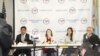 Speakers – Mrs. Olivia Enos, Miss Monivithya Kem, and Mr. Alan Lowenthal - at the public forum on “Cambodia Politics and U.S's Roles” in Annandale, VA, on December 03, 2017. (Lim Guechheang/VOA Khmer)