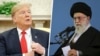 Presiden AS Donald Trump dan Pemimpin Tertinggi Iran Ayatollah Ali Khamenei