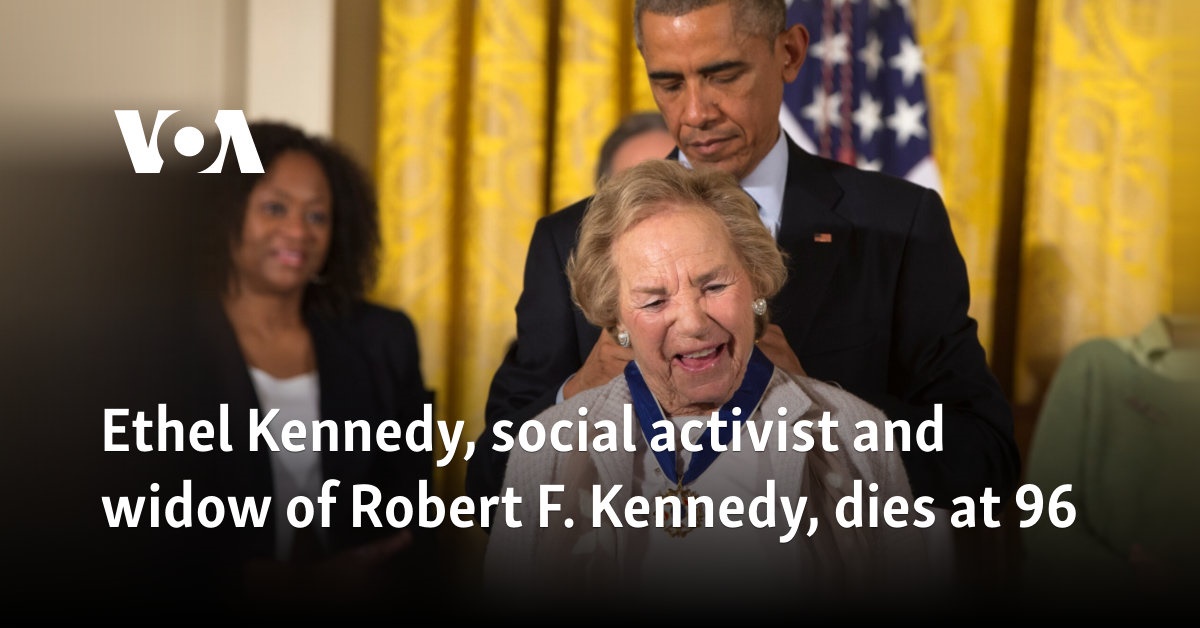 Ethel Kennedy, Human Rights Advocate, Dies at 96