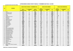 Laporan Media Covid-19, per 17 Desember 2020. (Sumber: Kemenkes RI)