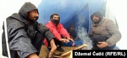 Bihać - Refugees and migrants in camp Lipa during winter time - January 3rd 2021