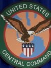 FILE - The seal of the U.S. Central Command, or CENTCOM, is displayed on Feb. 6, 2017, at MacDill Air Force Base, Florida. CENTCOM said on Oct. 30, 2024, that it conducted strikes on Islamic State camps in Syria, killing nearly 35 operatives.