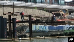 A construction site along the Potomac River contributes to sediment runoff into the waterway -Population in the region has more than doubled since 1950, growing from 8 to 17 million