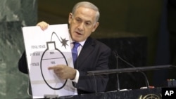 Netanyahu dijo que nada amenaza más la paz mundial que Irán con un arma nuclear.