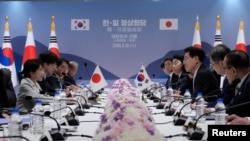 2026년 5월 19일 한국 안동에서 이재명 한국 대통령과 다카이치 사나에 일본 총리가 정상회담을 갖고 있다.