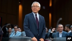 资料照片：北京锡安教会牧师金明日出席美国国会听证会(2026年9月22日)