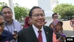 Menteri Koordinator Bidang Kemaritiman dan Sumber Daya Rizal Ramli. (VOA/Ahadian Utama)