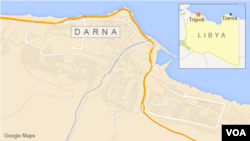 Letak Darna, Libya.