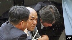 5일 한국 귀환 직후 체포된 노수희 범민련 남측 부의장.